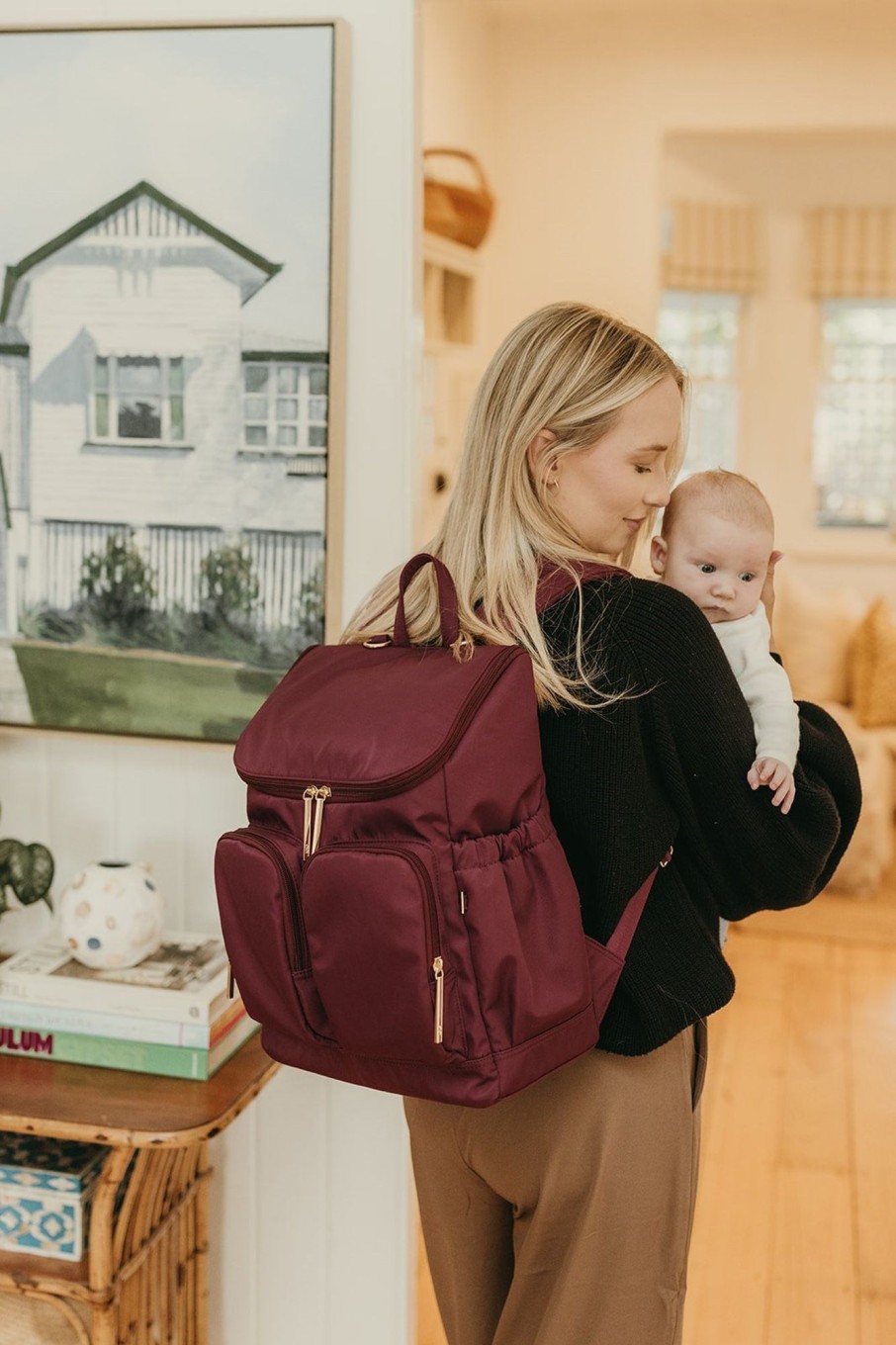 Grown Ups Oi Oi | Oioi Nappy Backpack - Nylon Mulberry