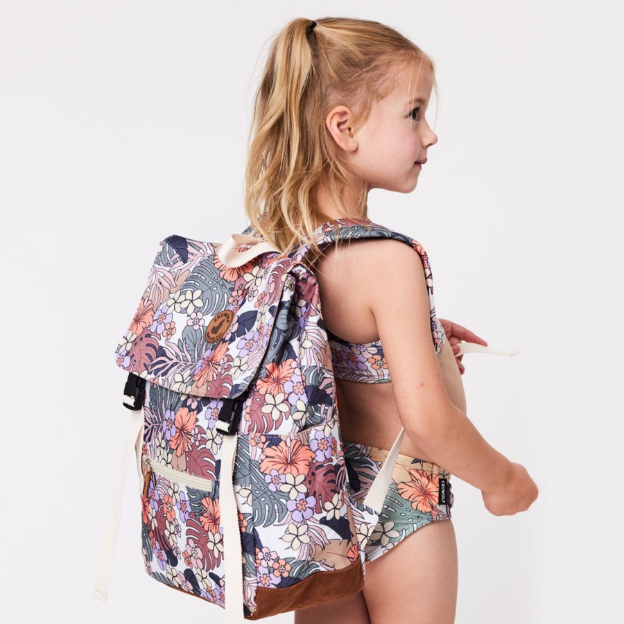 Child [2-14] Crywolf Bags + Mealtime | Crywolf Knapsack Tropical Floral