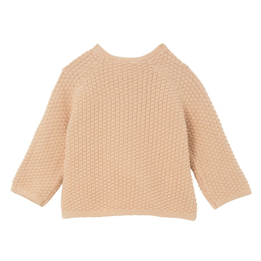 Baby [0-23M] Milky Outerwear | Milky Baby Knit Cardigan - Natural