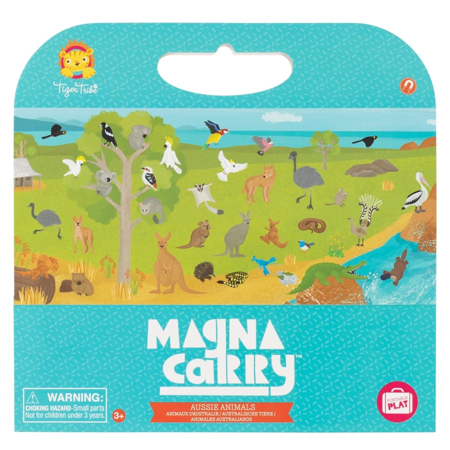 Play + Learn Tiger Tribe Magnet Play | Magna Carry - Aussie Animals