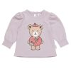 Child [2-14] Huxbaby Tops | Huxbaby Apple Bear Puff Top - Lavender