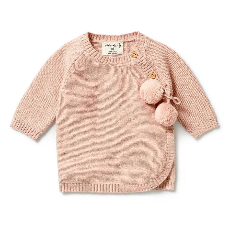 Child [2-14] Wilson & Frenchy Knitwear | Wilson And Frenchy Knitted Kimono Cardigan - Rose