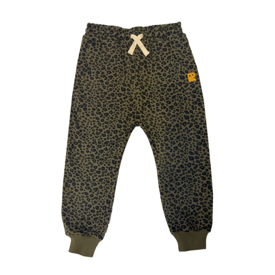 Child [2-14] Rock Your Baby Bottoms | Rock Your Baby Khaki Leopard Trackies