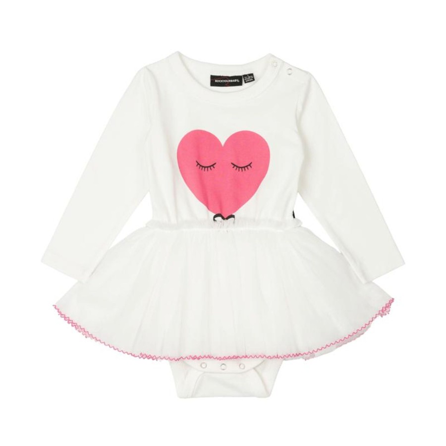 Baby [0-23M] Rock Your Baby Dresses | Rock Your Baby Pink Heart Baby Circus Dress