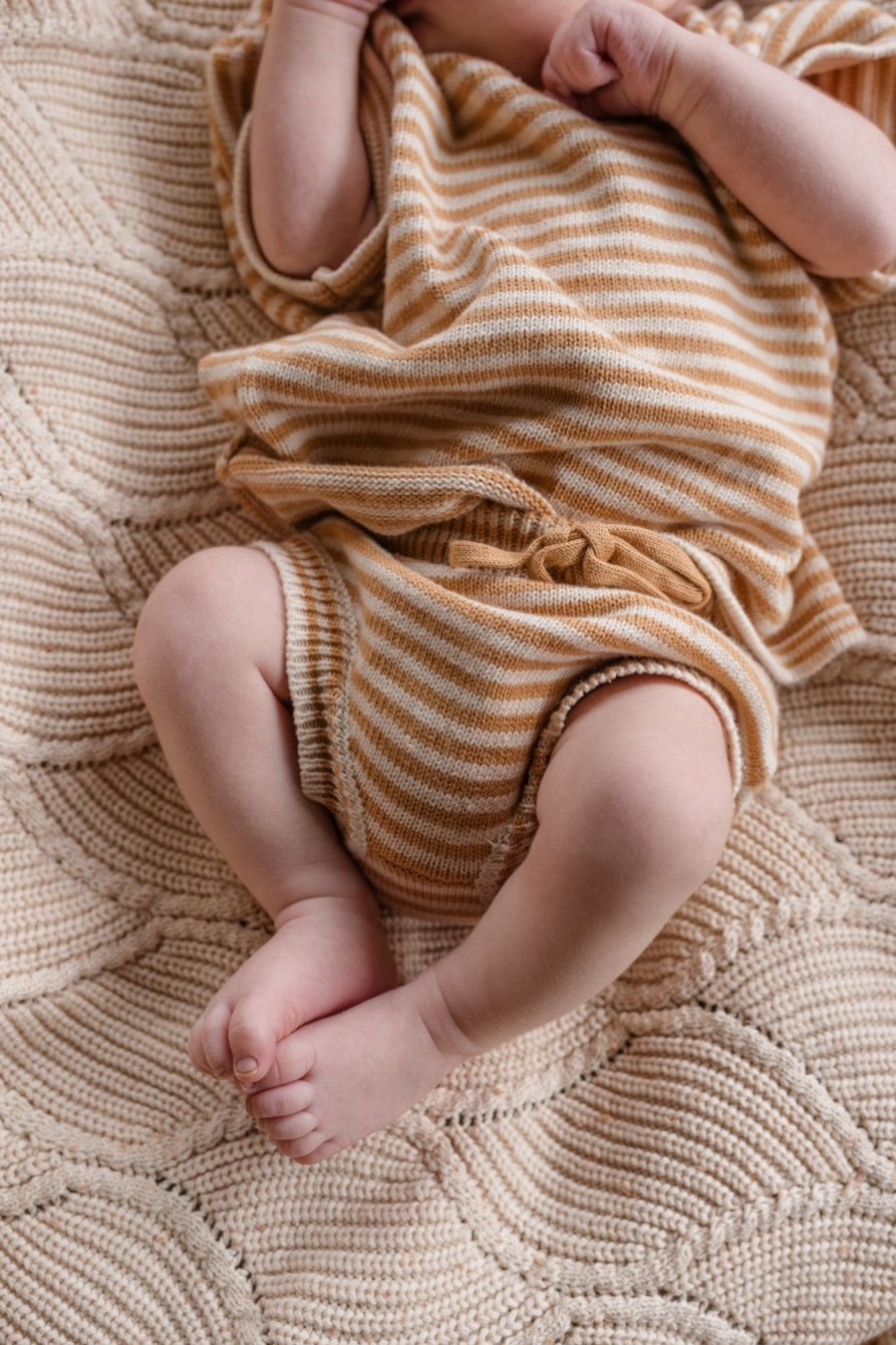 Baby [0-23M] Ziggy Lou Knitwear | Ziggy Lou - Bloomers | Golden Stripes