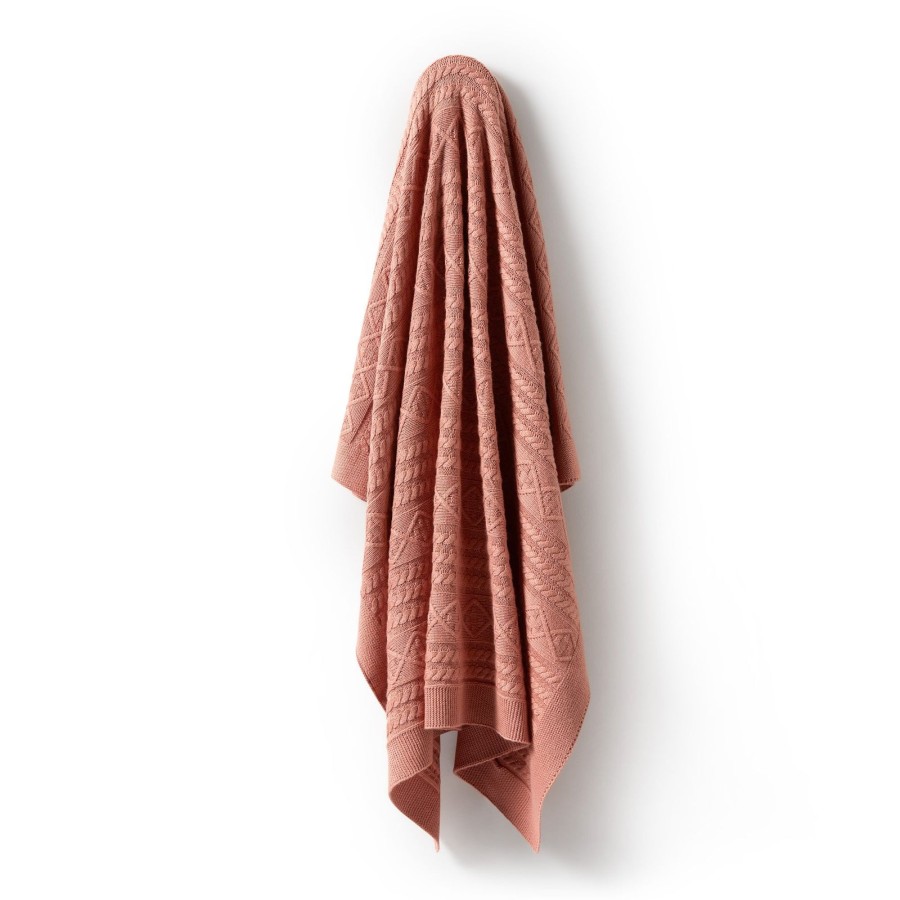 Baby [0-23M] Wilson & Frenchy Blankets | Wilson & Frenchy Knitted Cable Blanket - Cream Tan