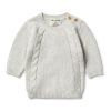 Child [2-14] Wilson & Frenchy Knitwear | Wilson And Frenchy Knitted Mini Cable Jumper - Grey Melange