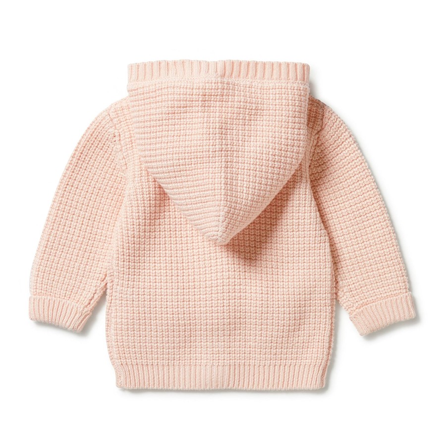 Child [2-14] Wilson & Frenchy Outerwear | Wilson And Frenchy Knitted Button Jacket - Blush