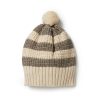 Baby [0-23M] Wilson & Frenchy Beanies | Wilson And Frenchy Knitted Stripe Hat - Dark Ivy