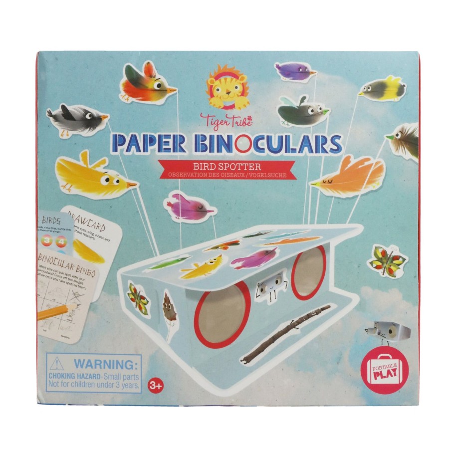 Play + Learn Tiger Tribe Nature | Paper Binoculars - Bird Spotter