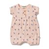 Baby [0-23M] Wilson & Frenchy All In One | Wilson And Frenchy Organic Rib Playsuit Little Flower