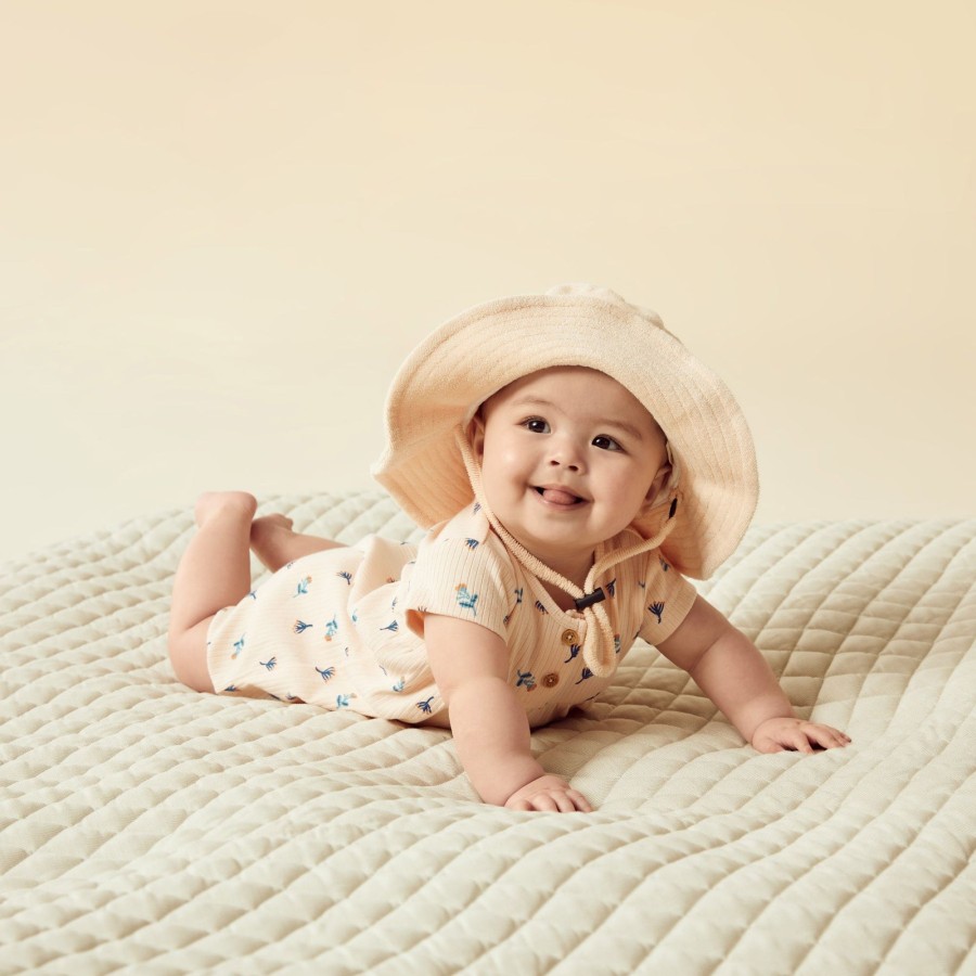 Baby [0-23M] Wilson & Frenchy All In One | Wilson And Frenchy Organic Rib Playsuit Little Flower