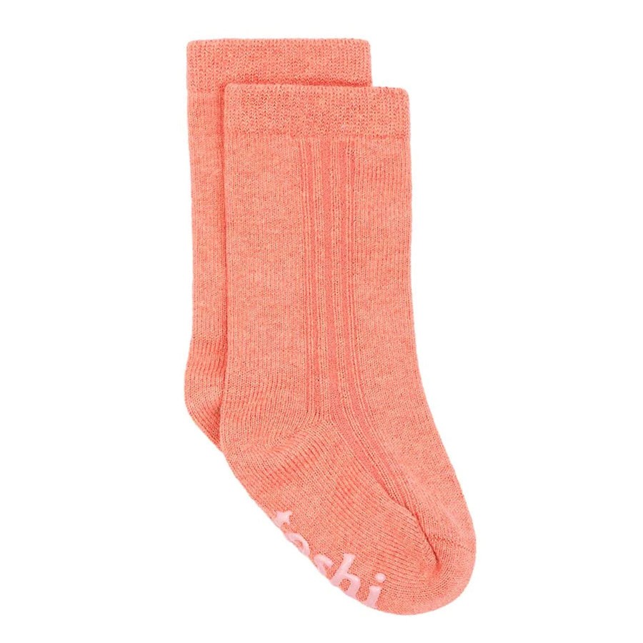 Child [2-14] Toshi Socks + Tights | Toshi Organic Knee Socks - Dreamtime / Coral