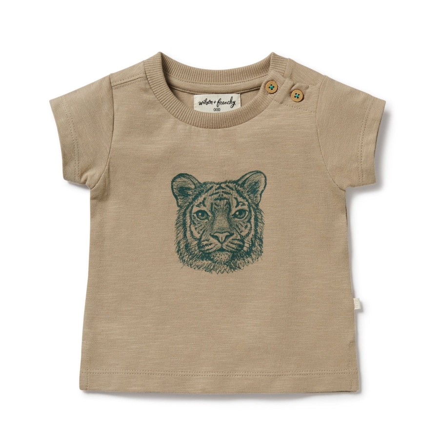 Baby [0-23M] Wilson & Frenchy Tops | Wilson And Frenchy Organic Tee Leo Lion