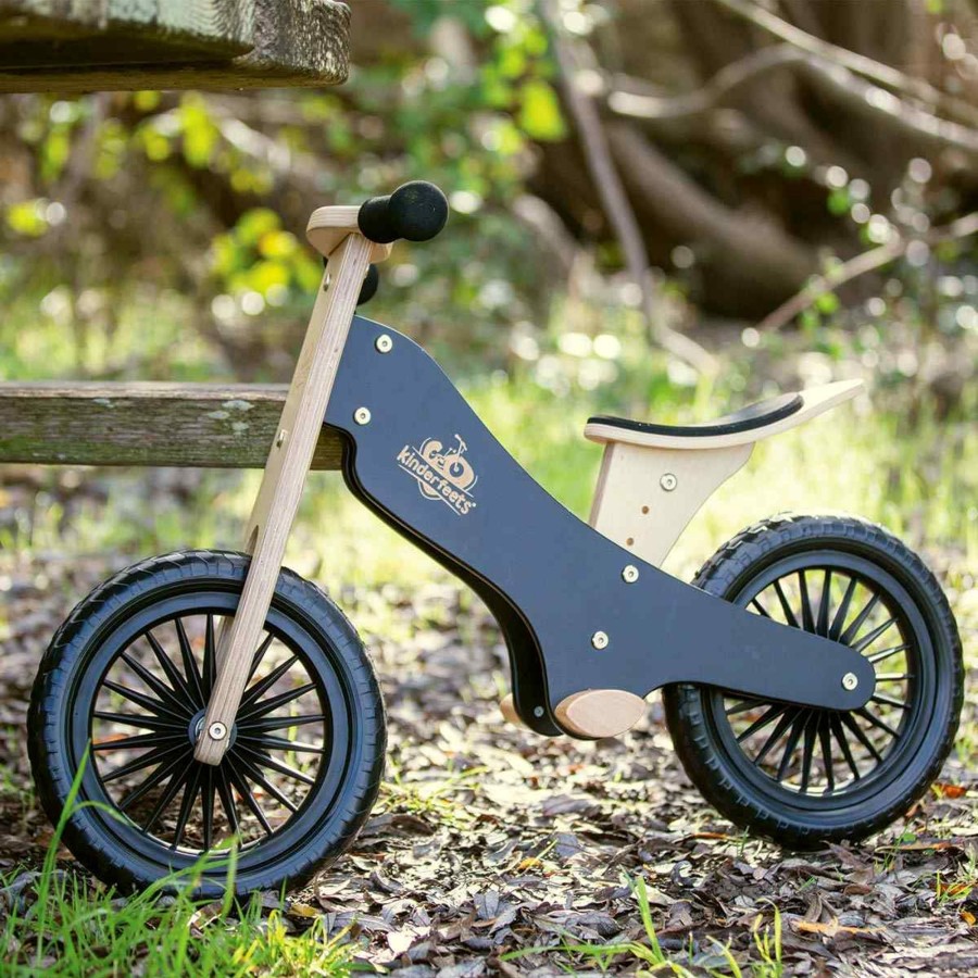 Play + Learn Kinderfeets Bikes + Trikes | Balance Bike - Black