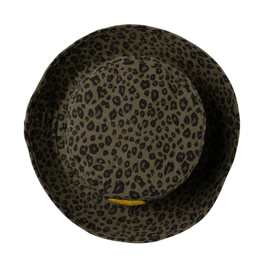 Child [2-14] Rock Your Baby Hats | Rock Your Baby Khaki Leopard Bucket Hat