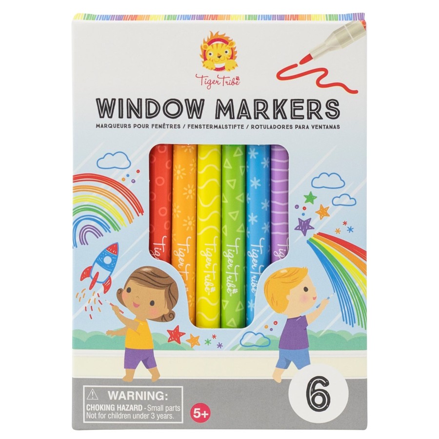 Play + Learn Tiger Tribe Small + Fun | Stationery - Window Markers