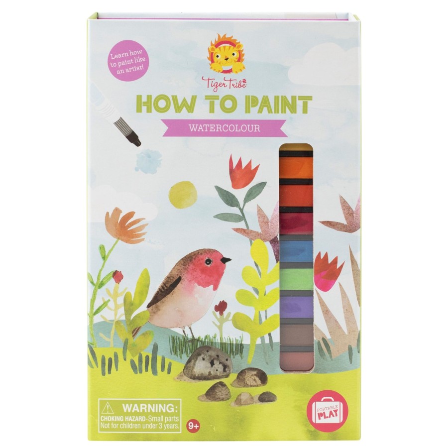 Play + Learn Tiger Tribe Activity Sets | How To Paint - Watercolour