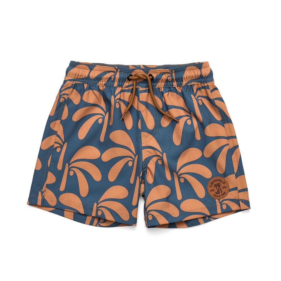 Child [2-14] Crywolf Swim | Crywolf Board Shorts Indigo Palms