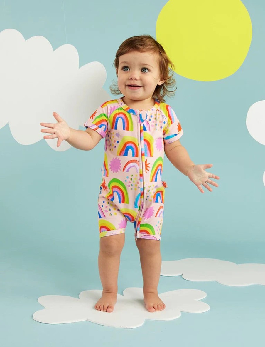 Baby [0-23M] Halcyon Nights All In One | Halcyon Nights Magic Moment Short Sleeve Zip Suit