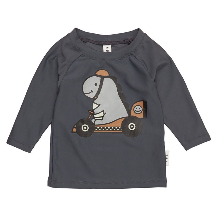 Child [2-14] Huxbaby Swim | Huxbaby Dino Racer Rashie - Ink