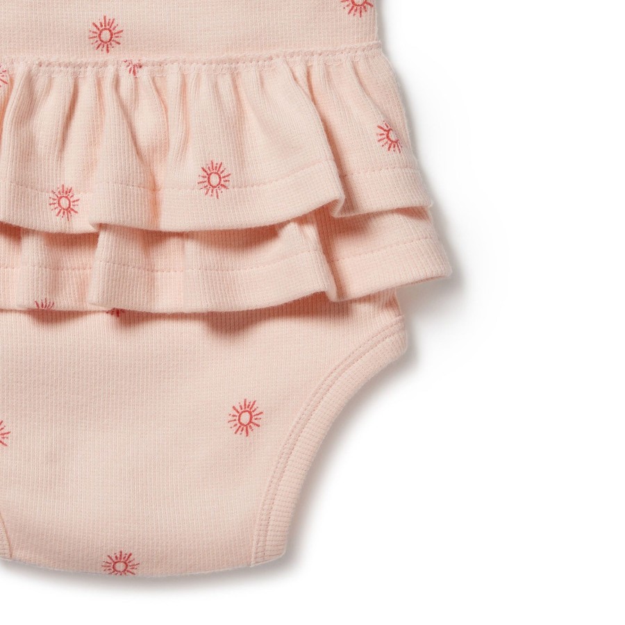 Baby [0-23M] Wilson & Frenchy All In One | Wilson And Frenchy Organic Ruffle Bodysuit Petit Soleil