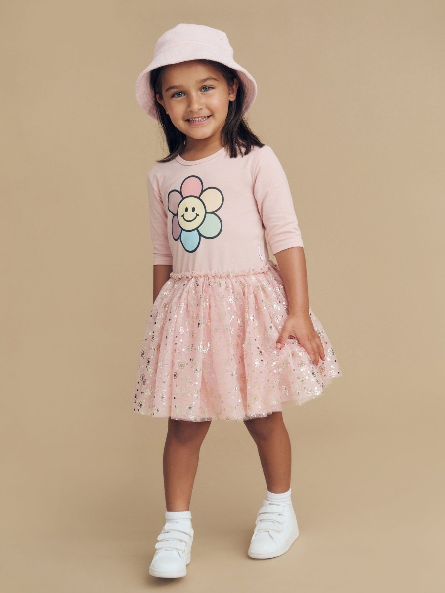 Baby [0-23M] Huxbaby Dresses | Huxbaby Daisy Ballet Dress - Rose Petal