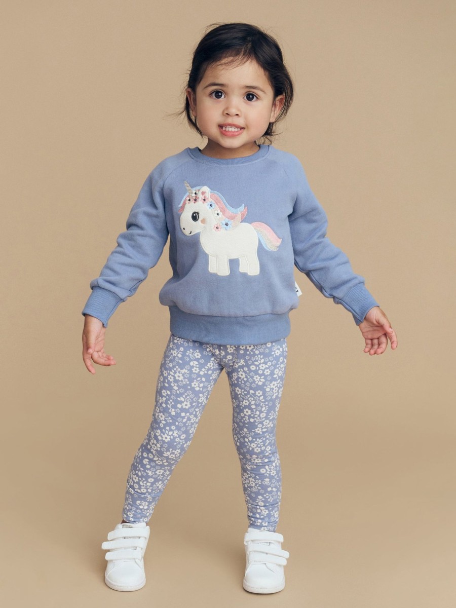 Baby [0-23M] Huxbaby Bottoms | Huxbaby Floral Lake Legging