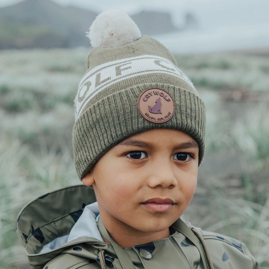 Child [2-14] Crywolf Beanies | Crywolf Alpine Beanie - Khaki