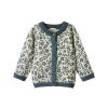 Child [2-14] Nature Baby Outerwear | Nature Baby Piper Cardigan - Large Daisy Belle Blue Print