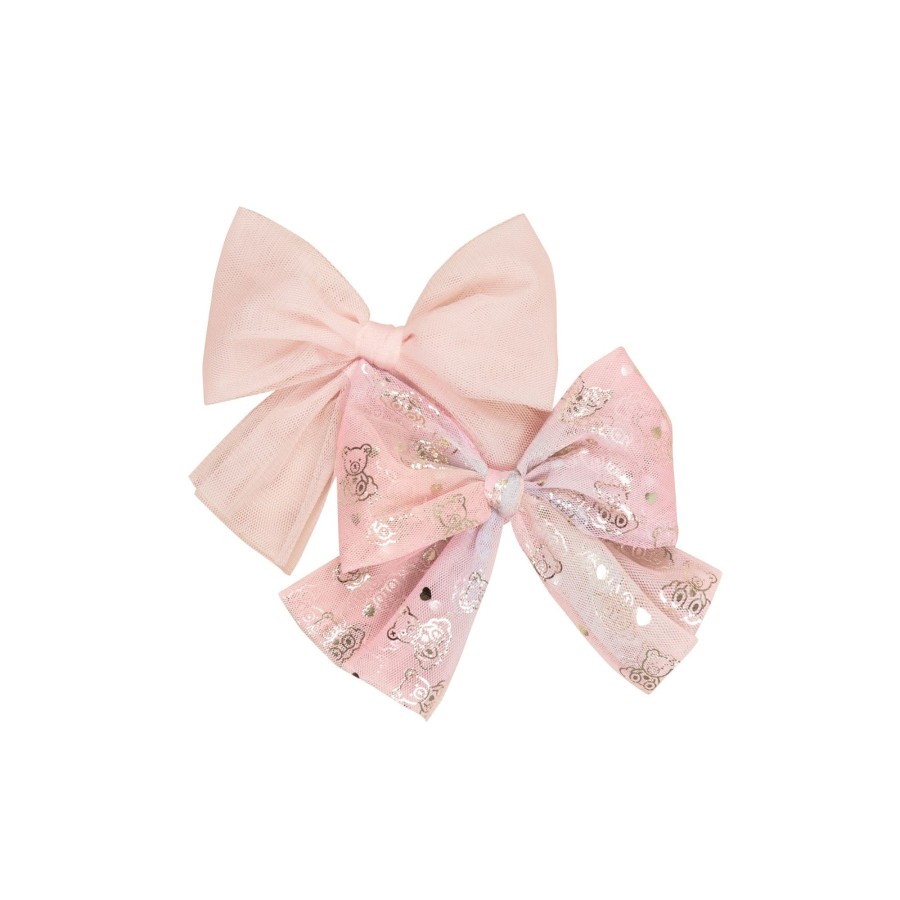 Child [2-14] Huxbaby Hair Accessories | Huxbaby Cloud Bear Tulle 2 Pack Hair Bow