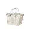 Play + Learn Olli Ella Dolls + Accessories | Olli Ella Rattan Piki Basket - White