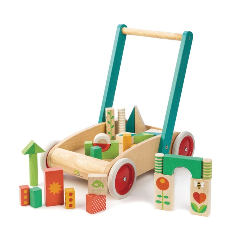 Play + Learn Tenderleaf Construction | Wagon With Blocks