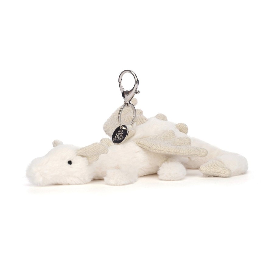 Child [2-14] Jellycat Bags + Mealtime | Jellycat Snow Dragon Bag Charm