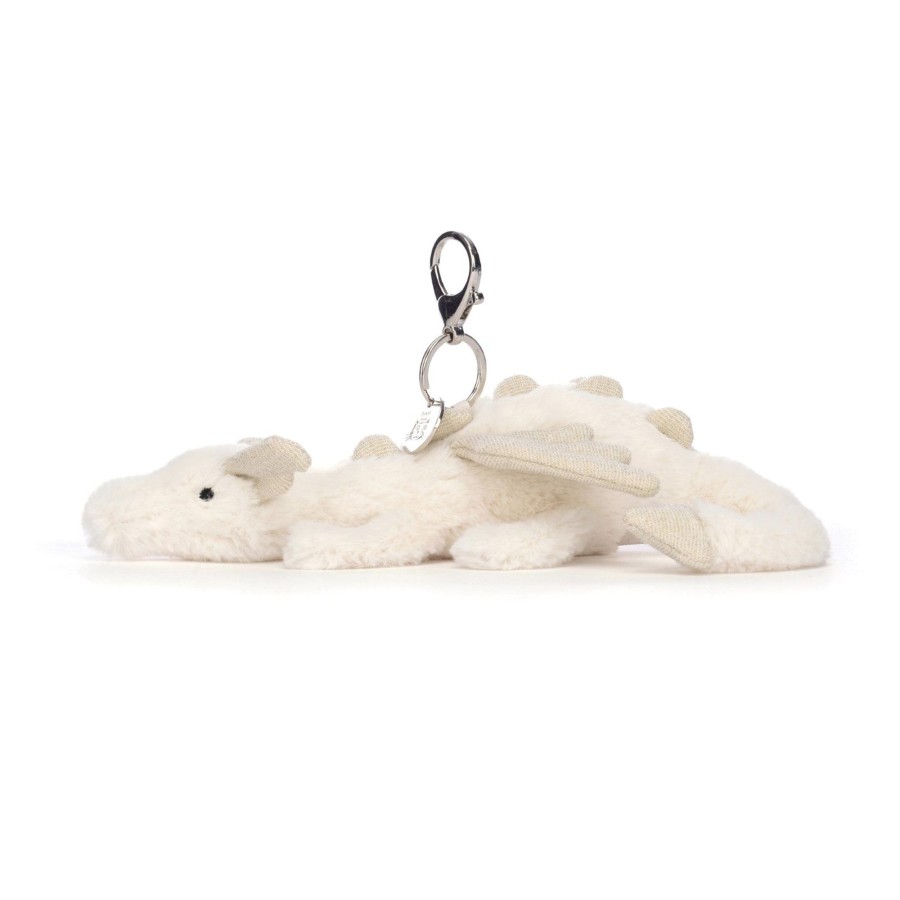 Child [2-14] Jellycat Bags + Mealtime | Jellycat Snow Dragon Bag Charm