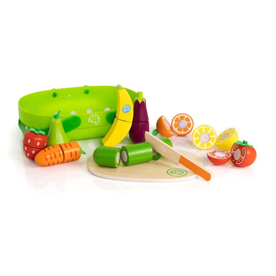 Play + Learn Fat Brain Role Play | Fat Brain - Pretendables Fruit & Veggie Basket Set