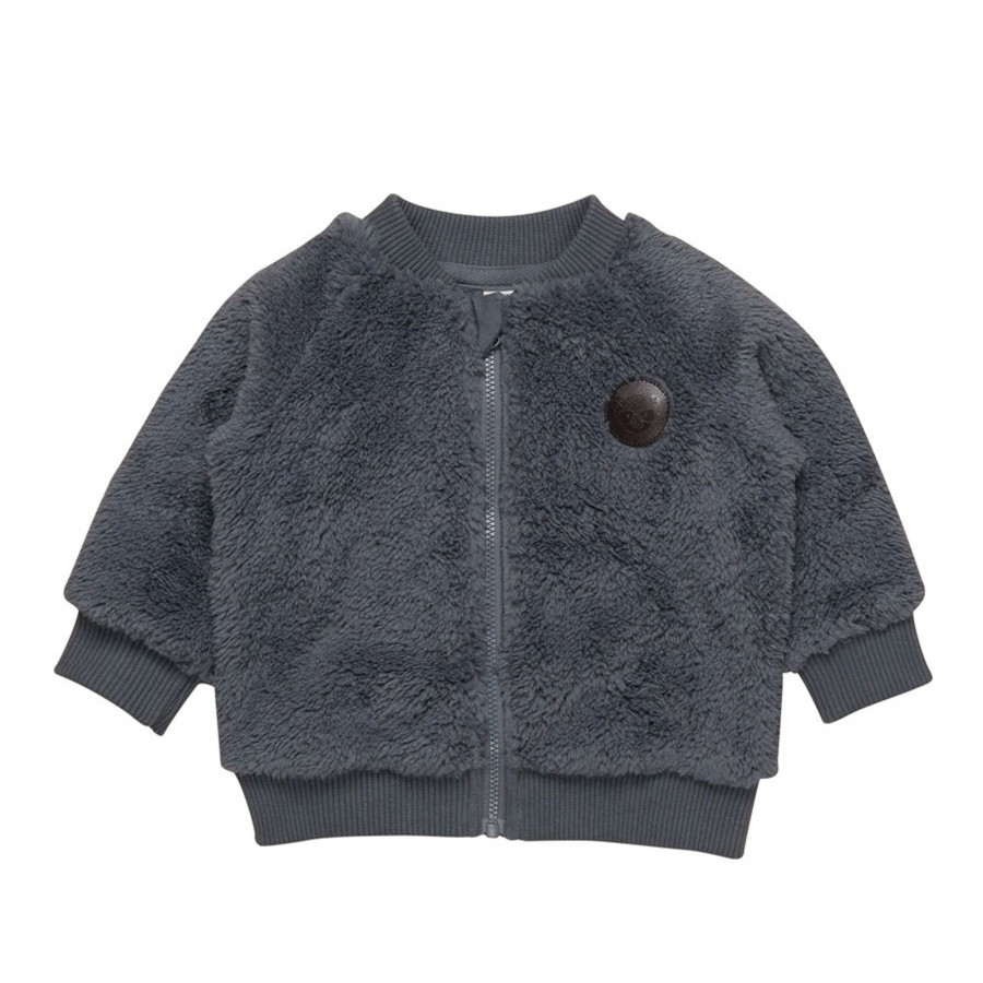 Baby [0-23M] Huxbaby Outerwear | Huxbaby Fur Jacket Dino - Ink