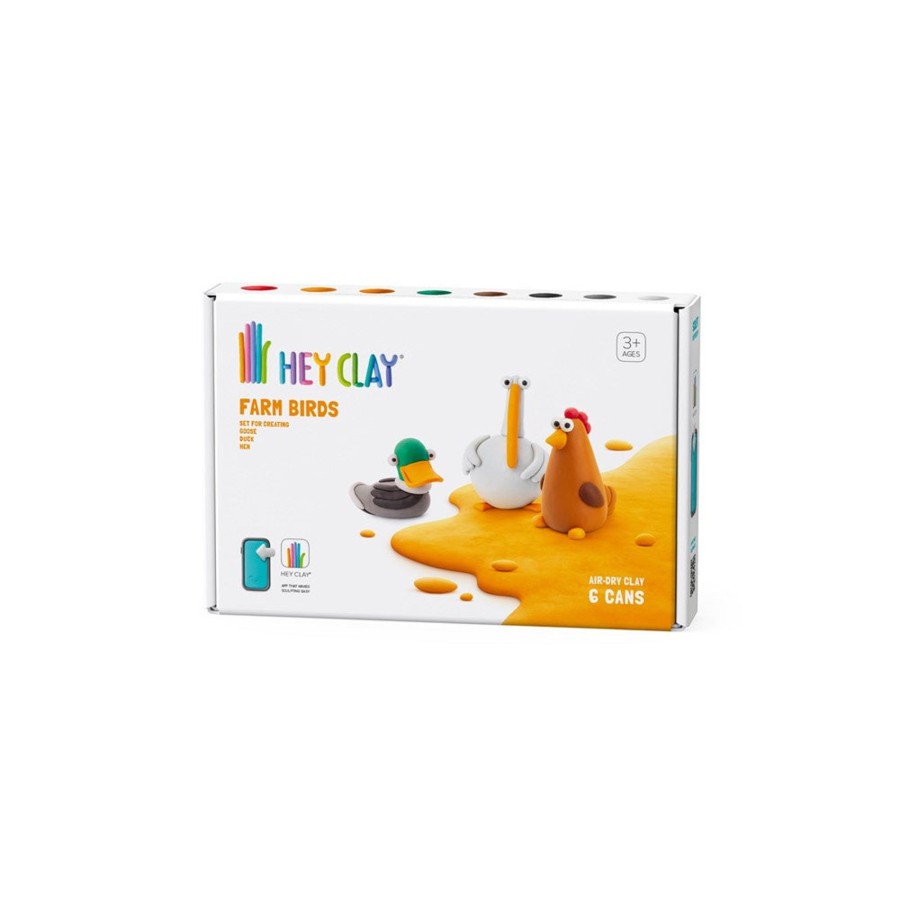 Play + Learn Hey Clay Activity Sets | Hey Clay - Farm Birds Set Medium