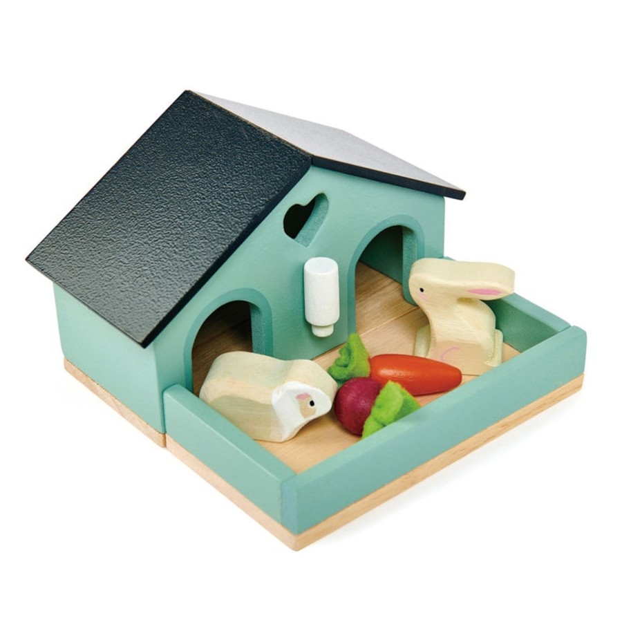 Play + Learn Tenderleaf Doll Houses | Pet Rabbit & Guinea Pig Set