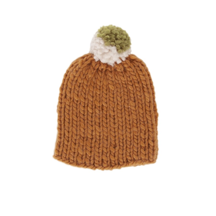 Child [2-14] Acorn Beanies | Acorn Journey Chunky Beanie - Caramel