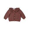 Baby [0-23M] Quincy Mae Outerwear | Quincy Mae Ruffle Collar Cardigan - Plum Heather