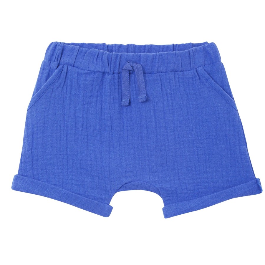 Baby [0-23M] Milky Bottoms | Milky Blue Summer Baby Short - Regatta