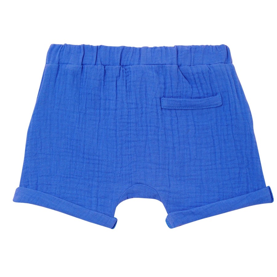 Baby [0-23M] Milky Bottoms | Milky Blue Summer Baby Short - Regatta