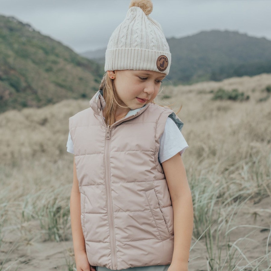 Child [2-14] Crywolf Outerwear | Crywolf Reversible Vest - Forget Me Not