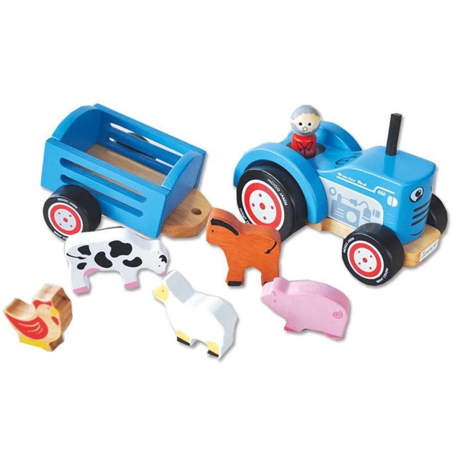 Play + Learn Indigo Jamm Vehicles | Indigo Jamm - Tractor Tim