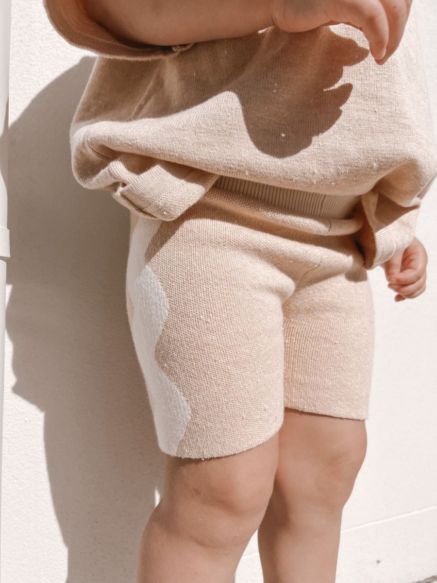 Baby [0-23M] Ziggy Lou Knitwear | Ziggy Lou - Bike Shorts | Sand Fleck