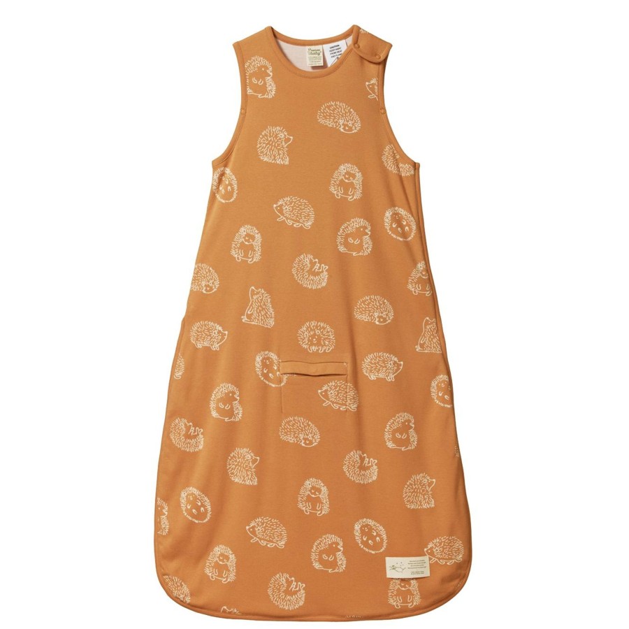 Baby [0-23M] Nature Baby Sleep | Nature Baby Organic Cotton & Merino Sleeping Bag - Happy Hedgehog Sleepwear Print