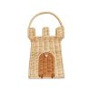 Play + Learn Olli Ella Dolls + Accessories | Olli Ella Rattan Castle Bag