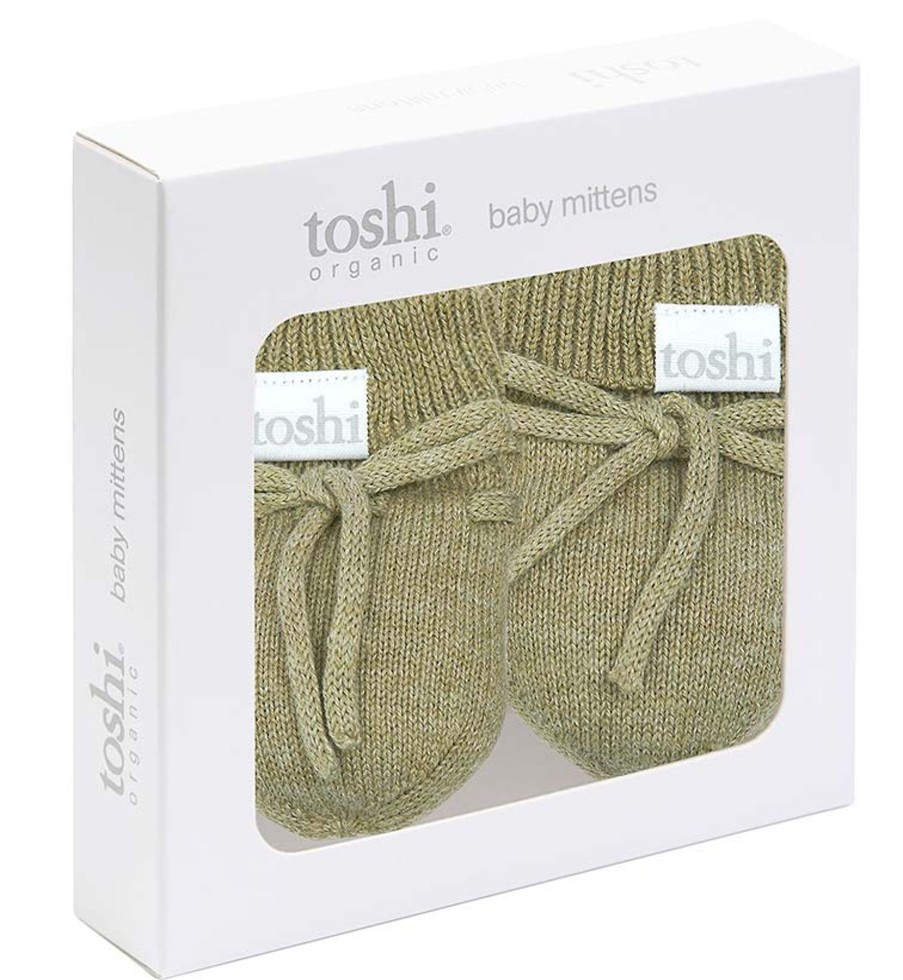 Baby [0-23M] Toshi Booties + Mittens | Toshi Organic Mittens - Marley / Olive