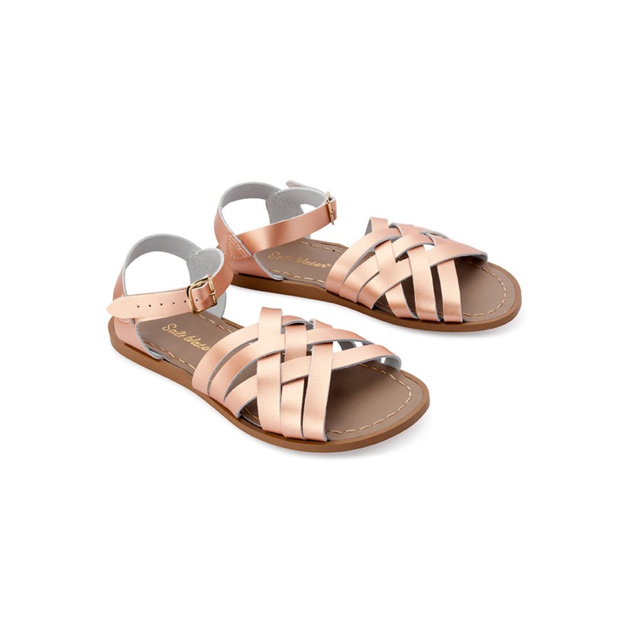 Grown Ups Saltwater Sandals | Saltwater Sandals Adults Retro Rose Gold